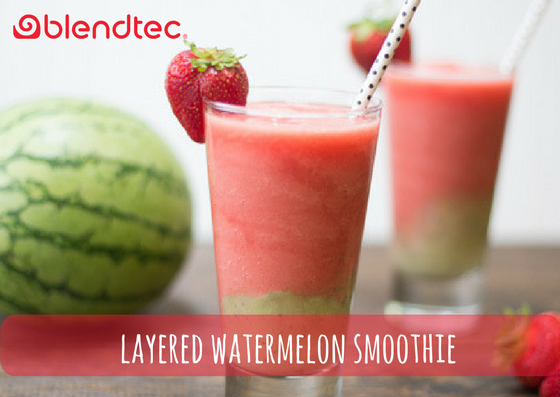 layered watermelon smoothie